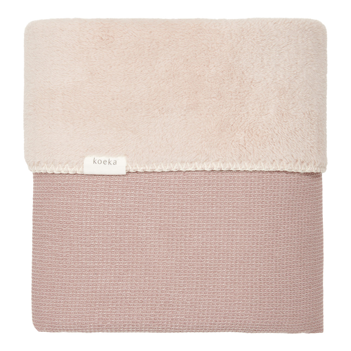 Koeka Decke Cairo mit Teddyfutter in Plum