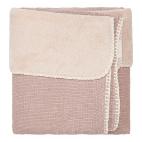 Koeka Decke Cairo mit Teddyfutter in Plum