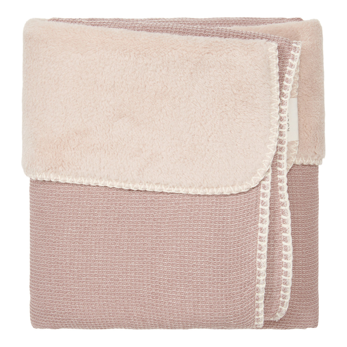 Koeka Decke Cairo mit Teddyfutter in Plum
