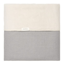koeka Babydecke Cairo, Plüsch, steel grey, 75x100cm 01