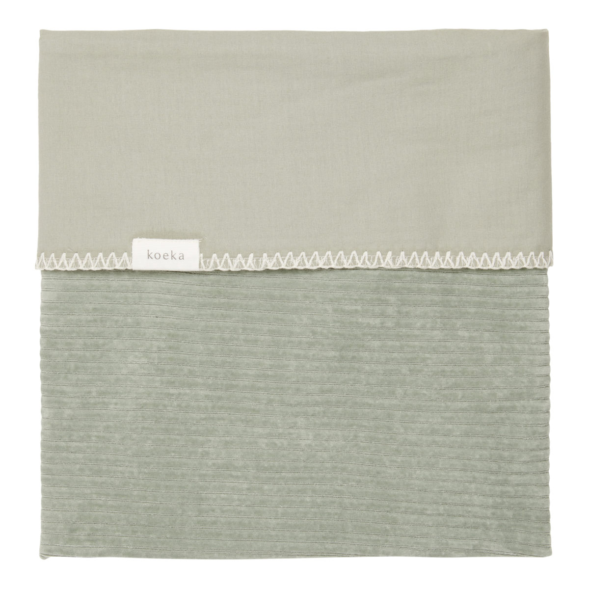 koeka Babydecke Vik, Flanell, shadow green, 75x100cm 01