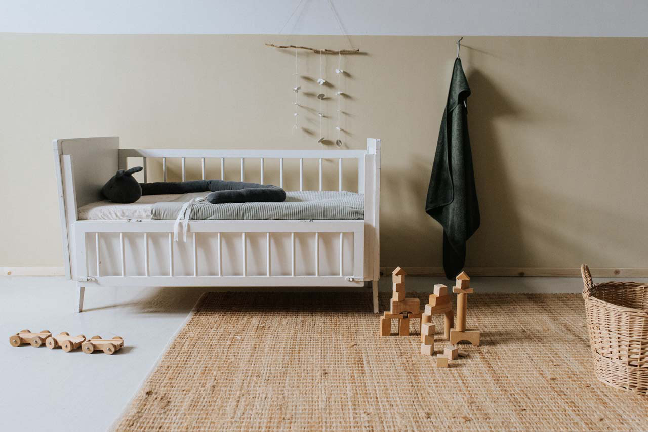 koeka Babydecke Vik, Flanell, shadow green, 75x100cm 03