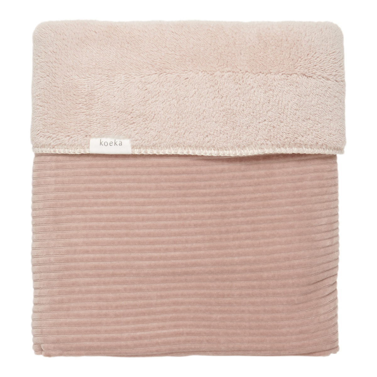 koeka Babydecke Vik, Plüsch, grey pink, 75x100cm 01