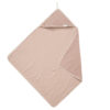 koeka Kapuzenhandtuch : Wickeltuch Vik, Stretch Frottee, grey pink, 100x100cm 01