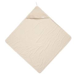 koeka Kapuzenhandtuch : Wickeltuch Vik, Stretch Frottee, sand, 100x100cm 02