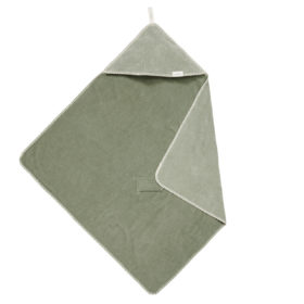 koeka Kapuzenhandtuch : Wickeltuch Vik, Stretch Frottee, shadow green, 100x100cm 01