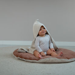 koeka Krabbeldecke Vik „hazel : sand“, rund, 90cm 05