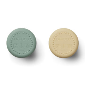 Liewood Ethan Becher „Rabbit peppermint wheat yellow mix“ aus Silikon, 2er-Set 02