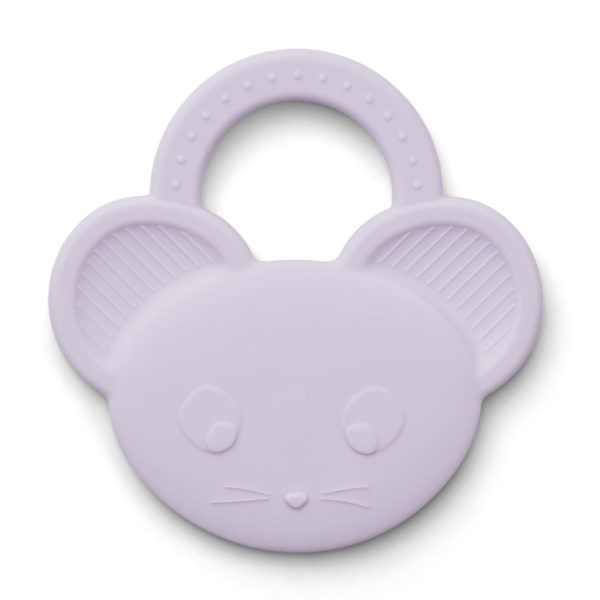 Liewood Gemma Beißring „Mouse light lavender“, Silikon