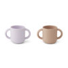 Liewood Gene Silikon Becher „Cat light lavender rose mix“ 01