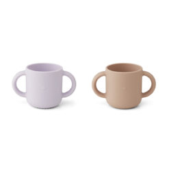 Liewood Gene Silikon Becher „Cat light lavender rose mix“ 01