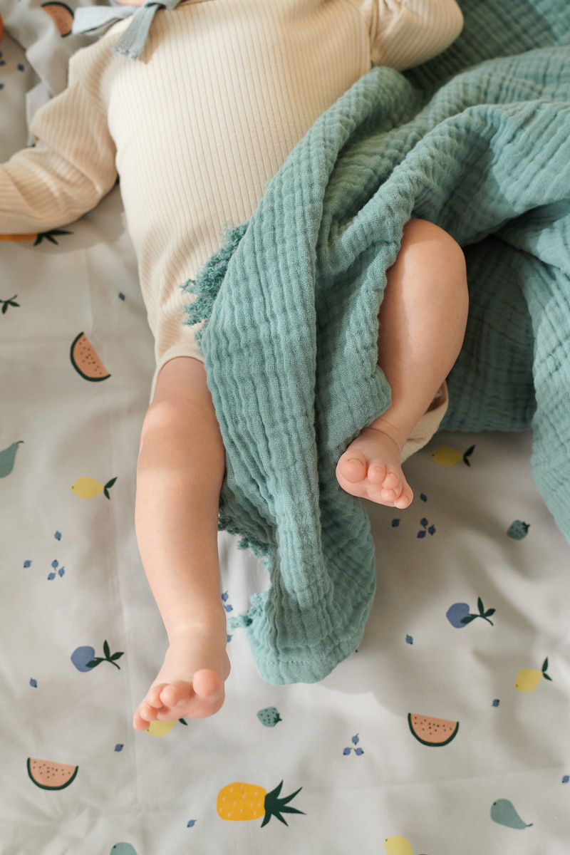 Liewood Magda Musselindecke „Peppermint“, 120x120cm Mood