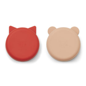 Liewood Vanessa Snackschale „Apple red : tuscany rose mix“, Silikon, 2er-Set, ø15cm 03