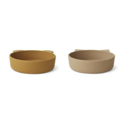 Liewood Vanessa Snackschale „Golden caramel oat mix“, Silikon, 2er-Set, ø15cm 02