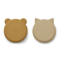 Liewood Vanessa Snackschale „Golden caramel oat mix“, Silikon, 2er-Set, ø15cm 03