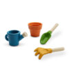 PlanToys Gärtnerset, Gardenset aus Holz, 4-teilig