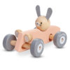 PlanToys Holzauto, Rennwagen mit Hase