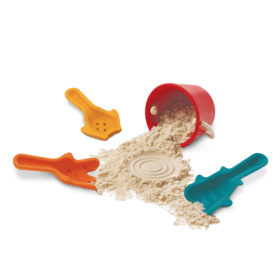 PlanToys Sandspiel-Set aus Holz, 4-teilig