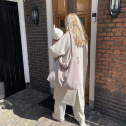 koeka Wickeltasche Vik, grey pink, Stofftasche, 42x58cm 02