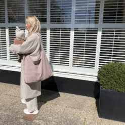 koeka Wickeltasche Vik, grey pink, Stofftasche, 42x58cm 03