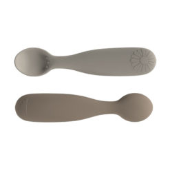 Cam Cam Silikon-Löffel Flower „Earth Mix“, 2er-Set