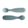 Cam Cam Silikon-Löffel Rainbow „Blue Mix“, 2er-Set