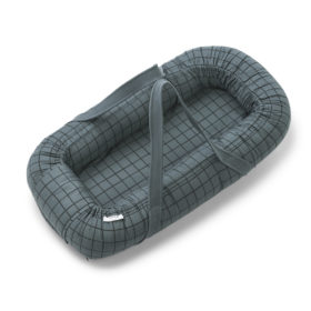 Liewood Gro Babylift / Babynest „Check / whale blue“ 01