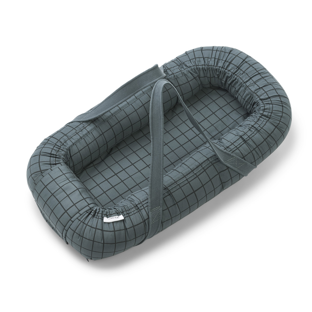 Liewood Gro Babylift / Babynest „Check / whale blue“ 01