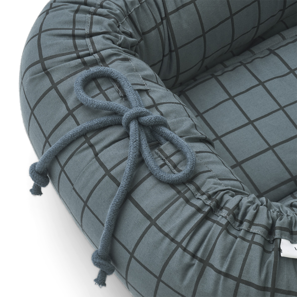 Liewood Gro Babylift / Babynest „Check / whale blue“ 03