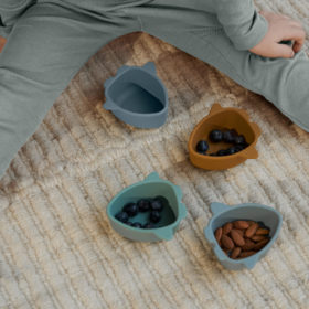 Liewood Iggy Schalen „Space blue multi mix“, Silikon, 4er-Set Mood