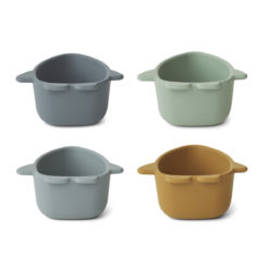 Liewood Malene Snackschale „Space blue multi mix“, Silikon, 4er-Set 02