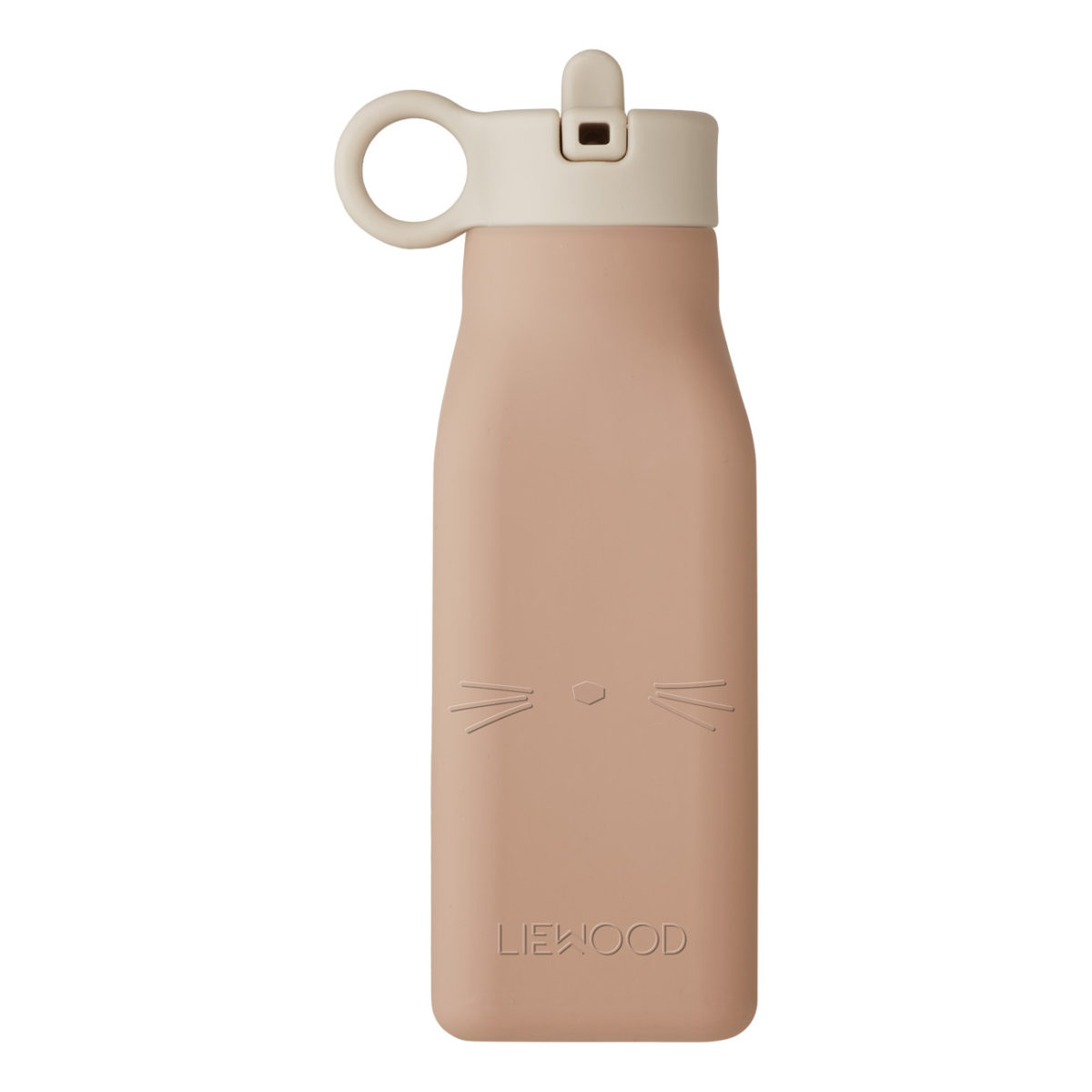 Liewood Warren Trinkflasche „Cat rose“, Silikon, 350ml 01