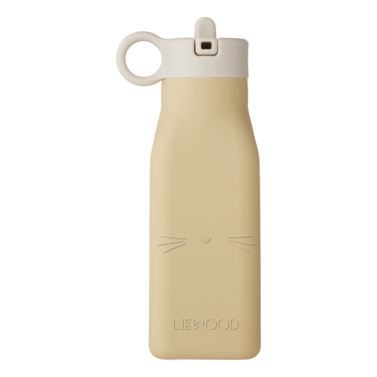 Liewood Warren Trinkflasche „Cat wheat yellow“, Silikon, 350ml 01