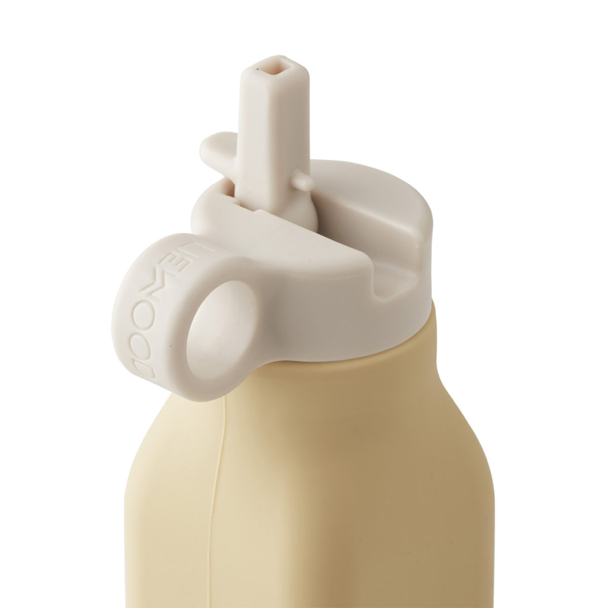 Liewood Warren Trinkflasche „Cat wheat yellow“, Silikon, 350ml 02