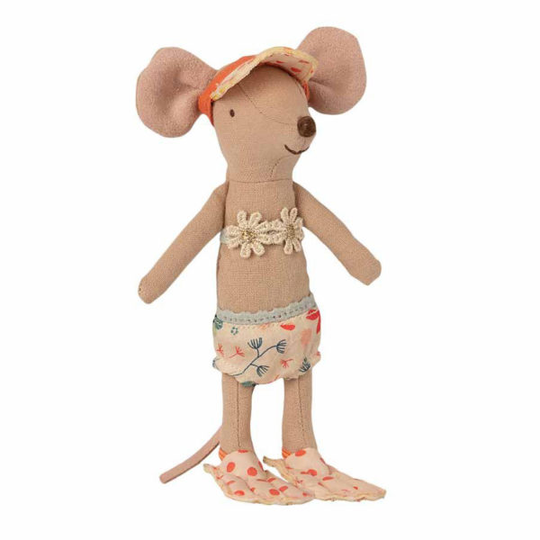 Maileg Big Sister Strandmaus mit Strandkabine 02