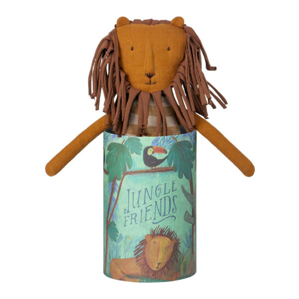 Maileg Jungle Friends Puppe „Leo“ in Geschenkkarton