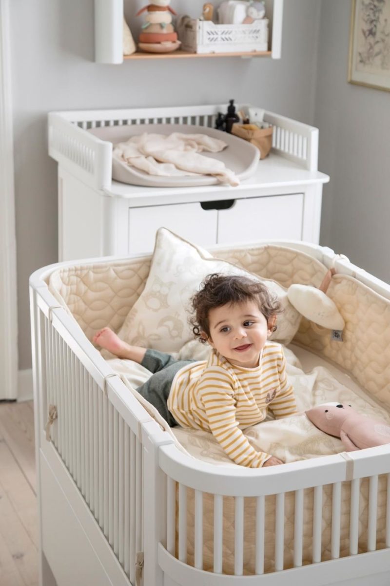 Sebra Bett weiß, Babybett & Juniorbett Mood 1