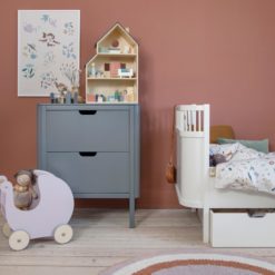 Sebra Wickelkommode mit Schubladen, classic grey, grau Mood