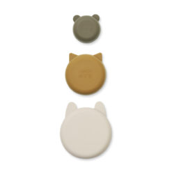 Liewood Eddie Snackschalen „Sandy khaki multi mix“, Silikon, 3er-Set 04