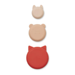 DELISTED Liewood Eddie Snackschalen „Apple red / rose multi mix“, Silikon, 3er-Set – Bild 4
