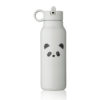 Liewood Falk Edelstahl Trinkflasche „Panda light grey“ 350ml, Medium