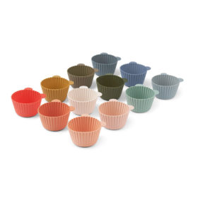Liewood Jerry Cup Cake Backformen „Multi mix“, 12er-Set, Silikon 01