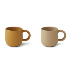 Liewood Merce Silikon Becher „Golden caramel oat mix“ 01