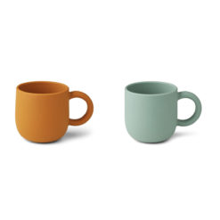 Liewood Merce Silikon Becher „Mustard peppermint mix“ 01