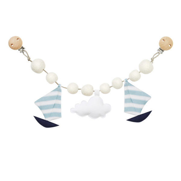 Cam Cam Kinderwagenkette „Seilboats“