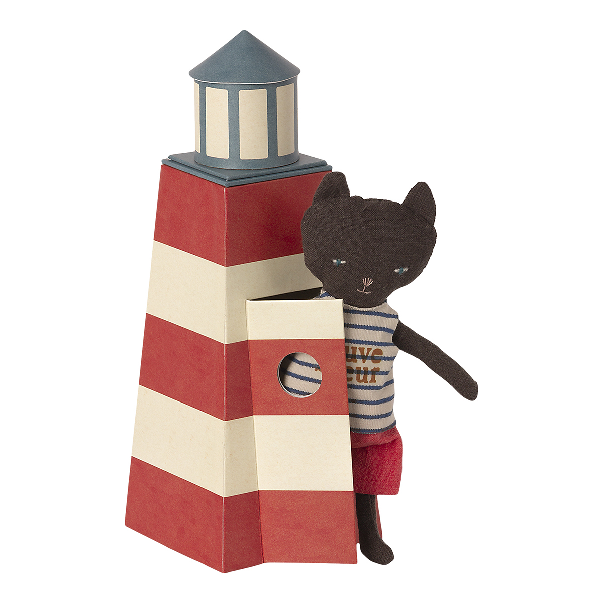Maileg Katze mit Leuchtturm 01