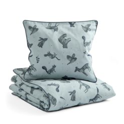 Sebra Junior Bettwäsche Nightfall „hazy blue“ – 135x100cm : 60x40cm