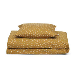 Liewood Baby-Bettwäsche Carmen „Graphic stroke : golden caramel“ 01
