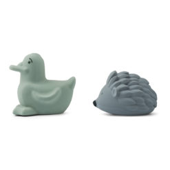 Liewood Henrik Badespielzeug „Peppermint : whale blue mix“, Silikon, 2er-Set 01