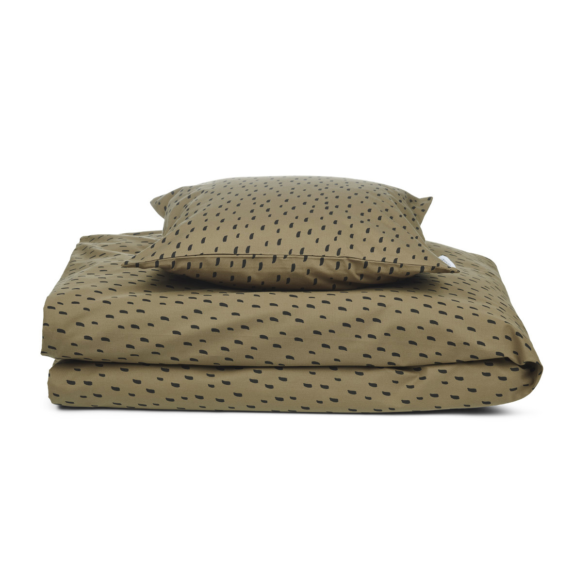 Liewood Junior-Bettwäsche Ingeborg „Graphic stroke : khaki“ 01